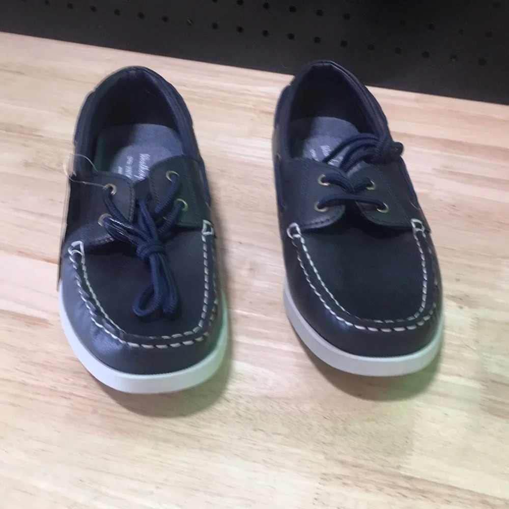 New WB Mens Weatherproof Men's‎ Navy Boat Shoes